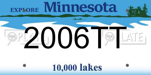 2006TT Minnesota License Plate
