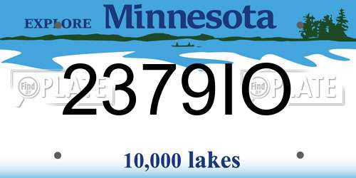 2379IO Minnesota License Plate