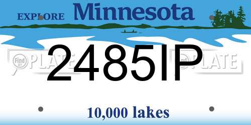 2485IP Minnesota License Plate