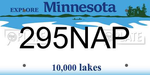 295NAP Minnesota License Plate