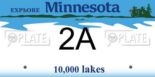2A Minnesota License Plate