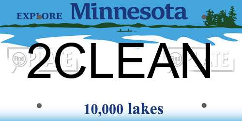 2CLEAN Minnesota License Plate