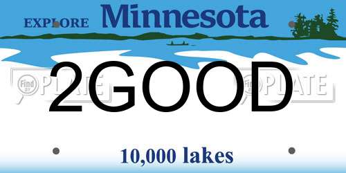 2GOOD Minnesota License Plate