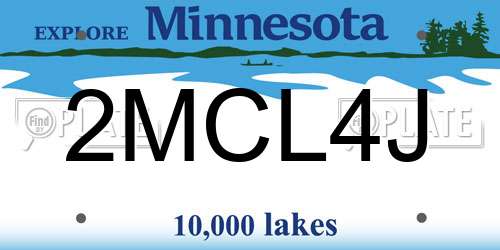 2MCL4J Minnesota License Plate