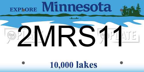 2MRS11 Minnesota License Plate
