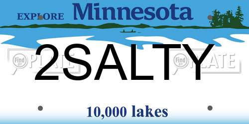 2SALTY Minnesota License Plate
