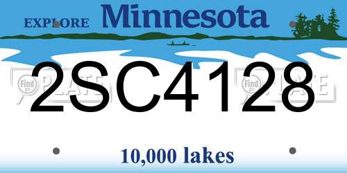 2SC4128 Minnesota License Plate