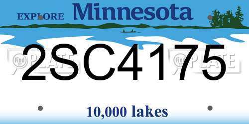 2SC4175 Minnesota License Plate