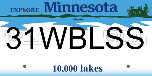 31WBLSS Minnesota License Plate