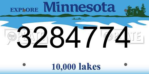 3284774 Minnesota License Plate
