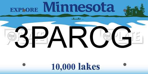 3PARCG Minnesota License Plate