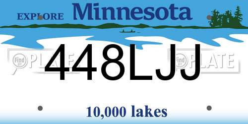 448LJJ Minnesota License Plate