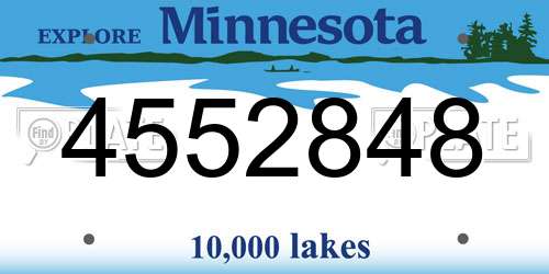 4552848 Minnesota License Plate