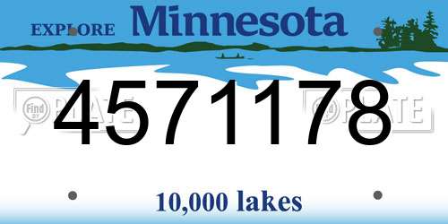 4571178 Minnesota License Plate