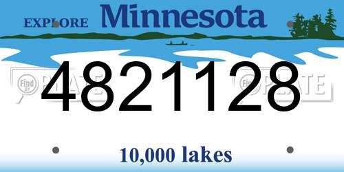 4821128 Minnesota License Plate