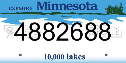 4882688 Minnesota License Plate