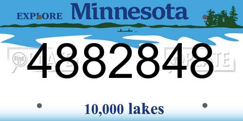 4882848 Minnesota License Plate