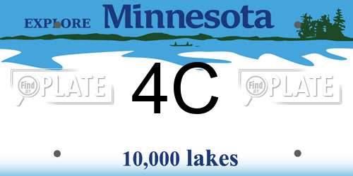 4C Minnesota License Plate