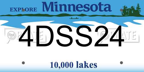 4DSS24 Minnesota License Plate