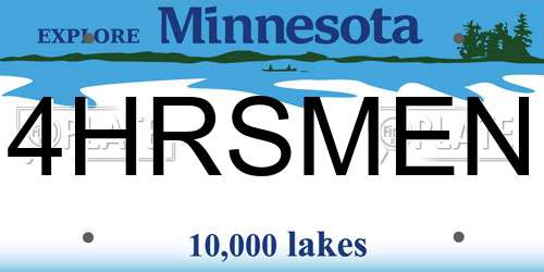 4HRSMEN Minnesota License Plate
