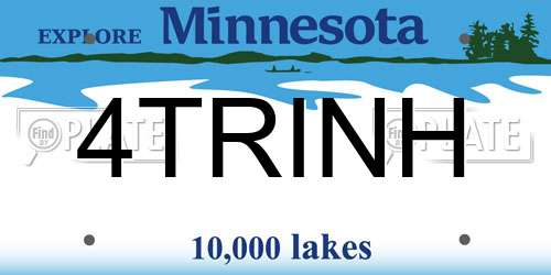 4TRINH Minnesota License Plate