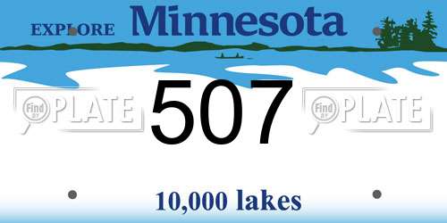 507 Minnesota License Plate