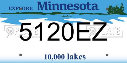 5120EZ Minnesota License Plate