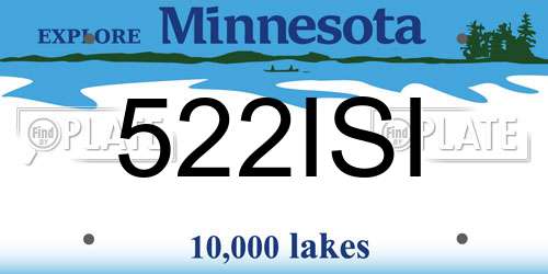 522ISI Minnesota License Plate