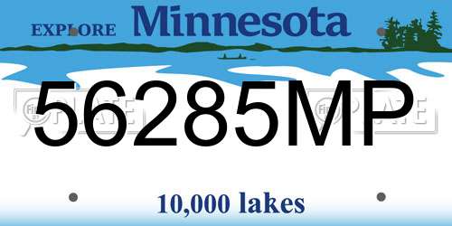 56285MP Minnesota License Plate
