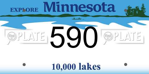 590 Minnesota License Plate