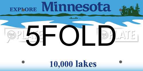 5FOLD Minnesota License Plate