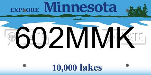 602MMK Minnesota License Plate