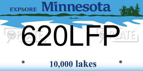 620LFP Minnesota License Plate