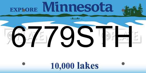 6779STH Minnesota License Plate