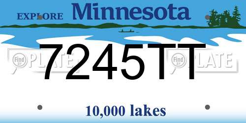 7245TT Minnesota License Plate