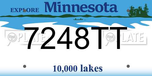 7248TT Minnesota License Plate