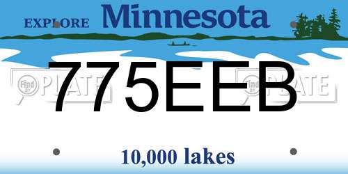 775EEB Minnesota License Plate