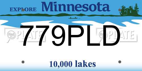 779PLD Minnesota License Plate