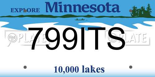 799ITS Minnesota License Plate