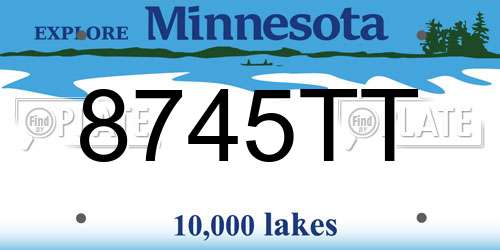 8745TT Minnesota License Plate