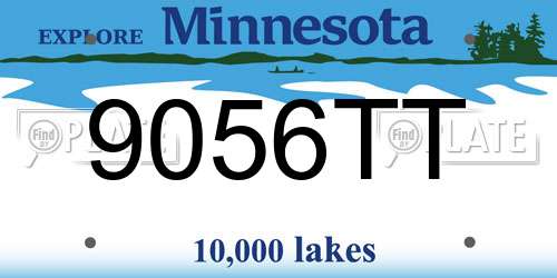 9056TT Minnesota License Plate
