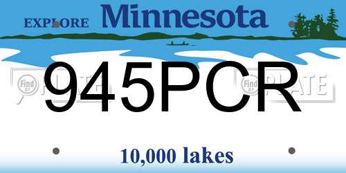 945PCR Minnesota License Plate