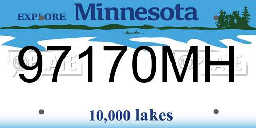 97170MH Minnesota License Plate