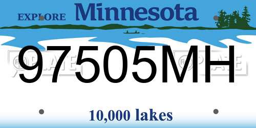 97505MH Minnesota License Plate