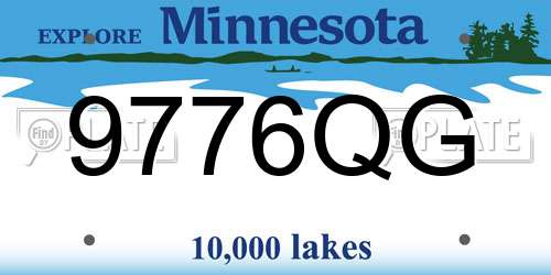 9776QG Minnesota License Plate