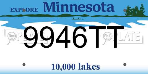 9946TT Minnesota License Plate