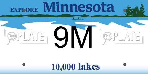 9M Minnesota License Plate