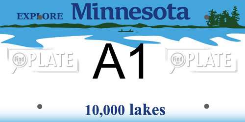 A1 Minnesota License Plate