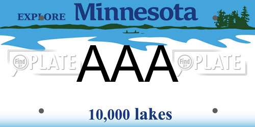 AAA Minnesota License Plate