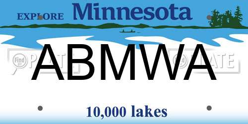 ABMWA Minnesota License Plate